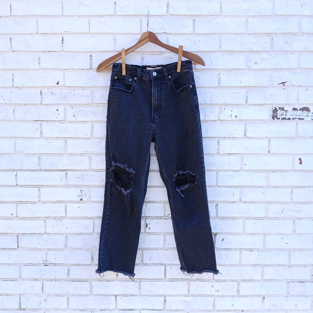 Abercrombie & Fitch The Ankle Straight Ultra High… - image 2